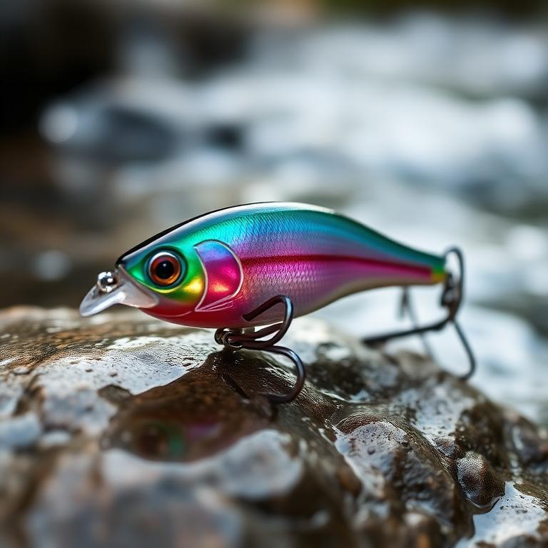 Petit swimbait couleur éperlant arc-en-ciel aux reflets irisés