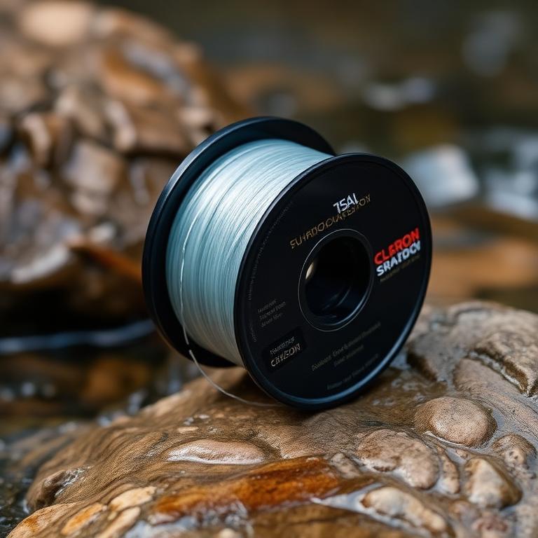 Bobine de fluorocarbone pour la pêche de la truite