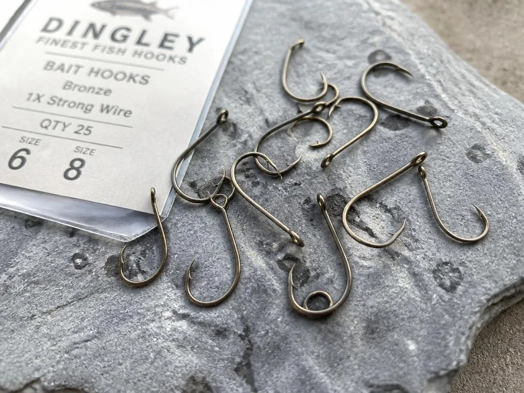 Hameçons de pêche taille 6 et 8 pour appâts naturels