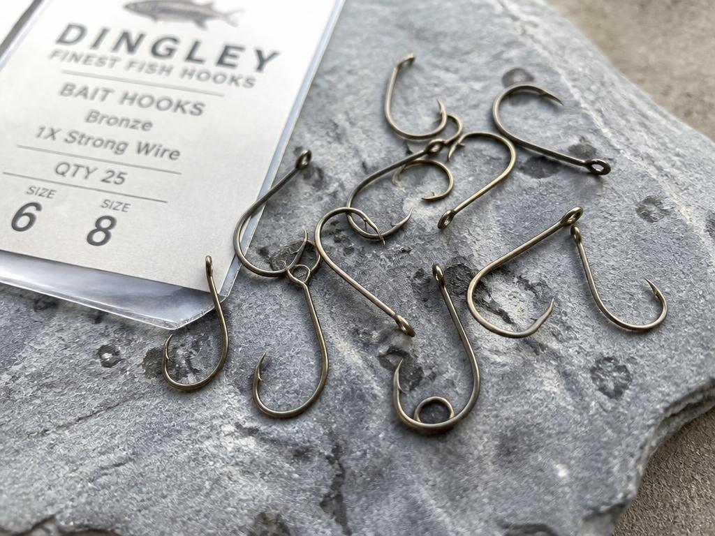 Hameçons de pêche taille 6 et 8 pour appâts naturels
